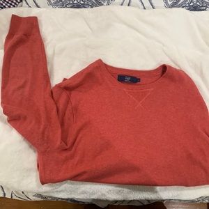 JCrew. Crew neck sweater. Large fits like medium. Used - good condition. Salmon.